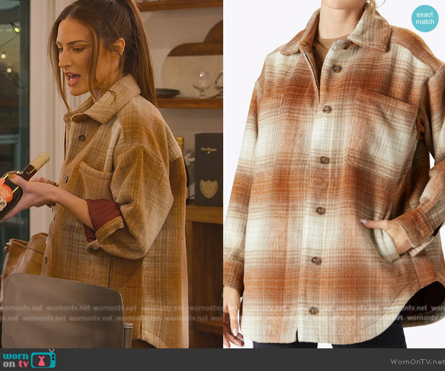 Cuts Clothing Columbia Shirt Jacket worn by Polly Brindle (Polly Brindle) on Selling the OC
