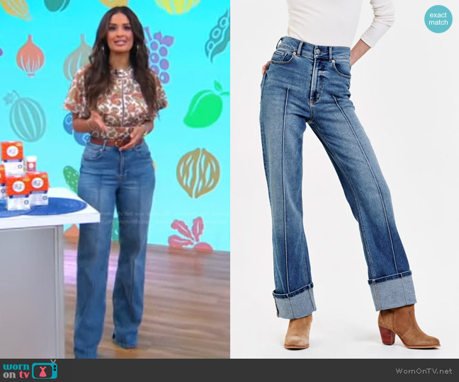 Dear John Denim Holly Super High Rise Jeans worn by Rocsi Diaz on Good Morning America