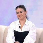 Donna’s black and white ribbed corset shirtdress on Today