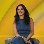 Donna’s sleeveless denim dress on Today