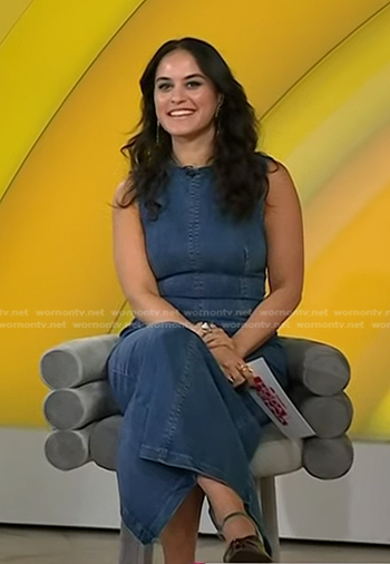 Donna’s sleeveless denim dress on Today