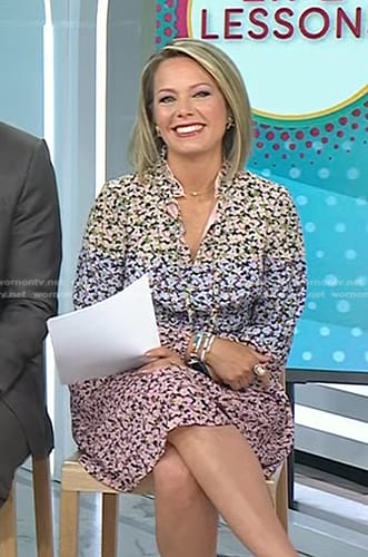 Dylan’s floral colorblock dress on Today