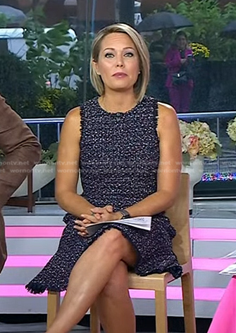 Dylan’s tweed sleeveless dress on Today