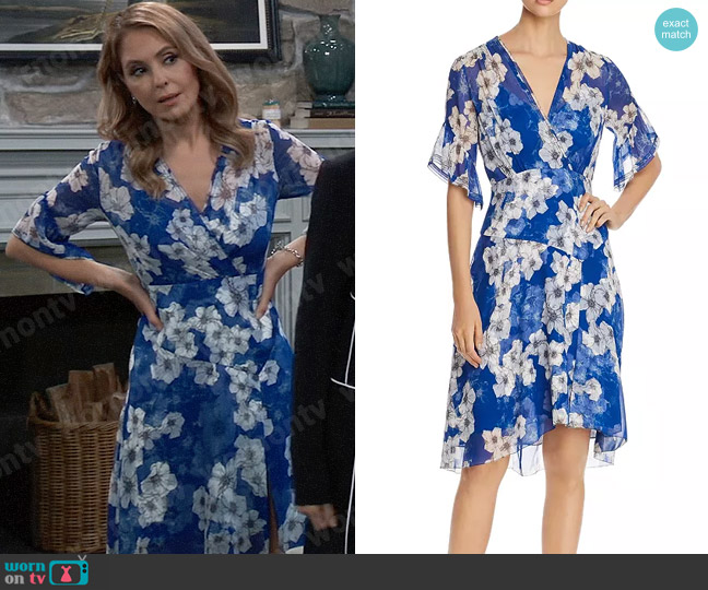 Elie Tahari Ava Floral-Print Dress worn by Olivia Falconeri (Lisa Lo Cicero) on General Hospital