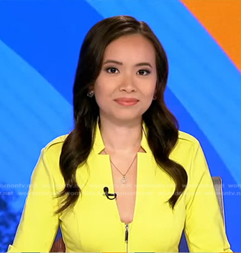 Em Nguyen’s yellow jacket on Good Morning America