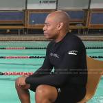 DeMarco Morgan’s black rash guard and pink sneakers on Good Morning America