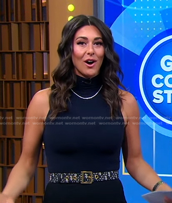 Erielle’s embroidered belt on Good Morning America