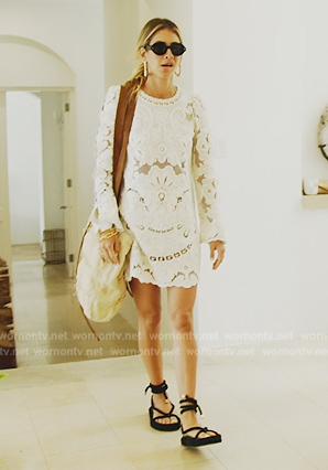 Erin’s white lace dress on The Real Housewives of New York City