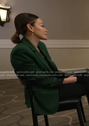 Eva’s green blazer on Good Morning America