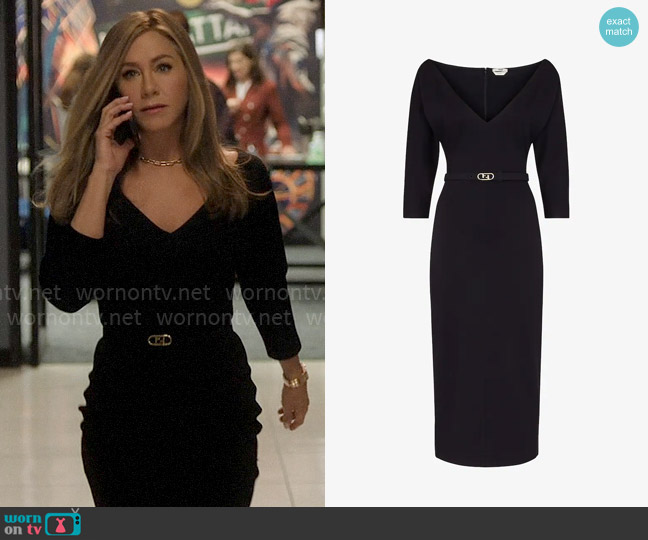 Fendi Wool jersey dress worn by Alex Levy (Jennifer Aniston) on The Morning Show
