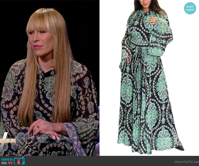 Foxs Abstract Print Maxi Dress worn by Natasha Bedingfield on The View