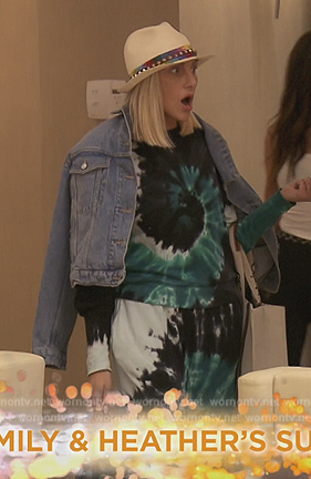 Gina’s tie-dye print sweat set on The Real Housewives of Orange County