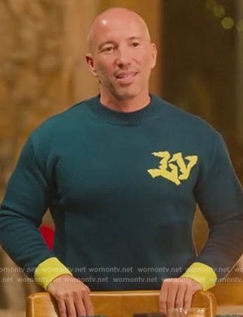 Jason’s teal LV sweater on Selling the OC