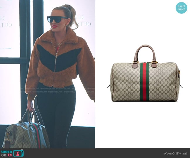Gucci GG Supreme Ophidia Travel Bag worn by Whitney Rose on The Real Housewives of Salt Lake City