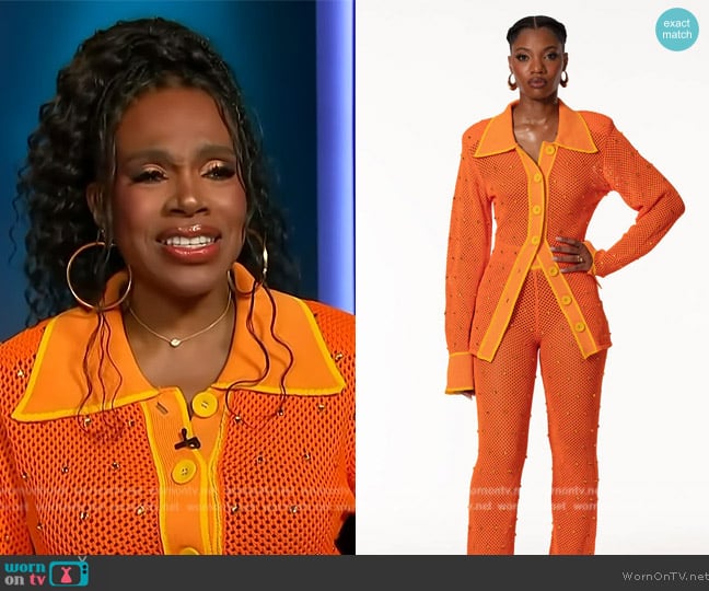 Hanifa Helena Set II worn by Sheryl Lee Ralph on Access Hollywood