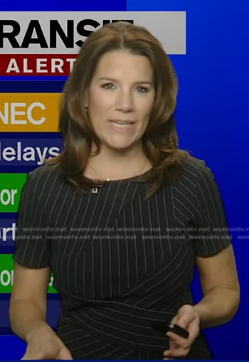 Heather’s pinstripe dress on Good Morning America