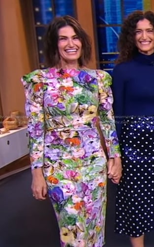 Idina Menzel’s floral dress on Good Morning America