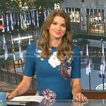 Jen Maxfield’s teal floral print dress on Today