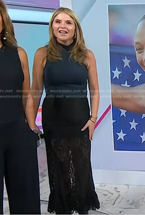 Jenna’s black lace skirt on Today