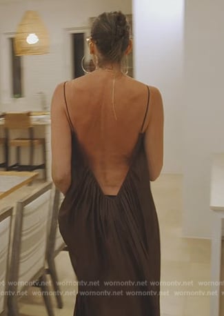 Jenna’s brown maxi dress on The Real Housewives of New York City