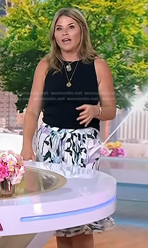 Jenna’s floral pleated skirt on Today
