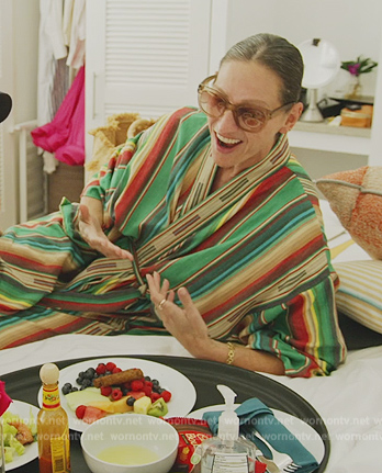 Jenna’s green stripe robe on The Real Housewives of New York City