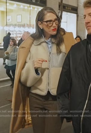 Jenna’s white teddy jacket on The Real Housewives of New York City