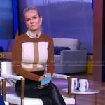 Jennifer’s colorblock sweater on Good Morning America