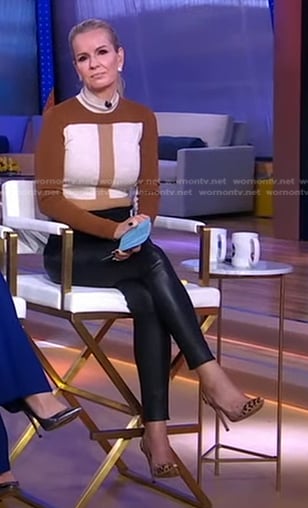 Jennifer’s colorblock sweater on Good Morning America