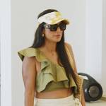 Jessel’s green one shoulder ruffle top on The Real Housewives of New York City