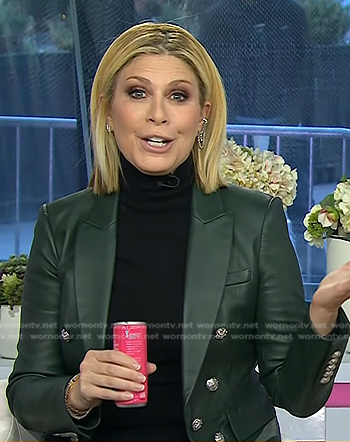 Jill’s green leather blazer on Today
