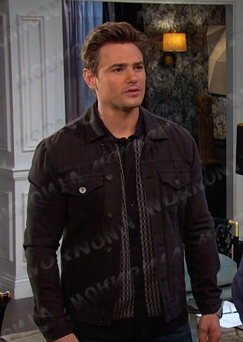 Johnny’s black denim jacket on Days of our Lives