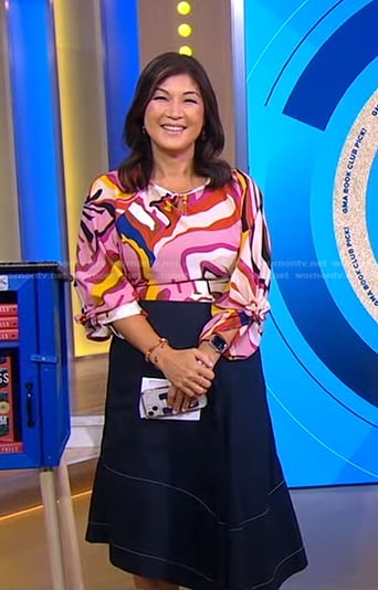 Juju’s denim skirt on Good Morning America