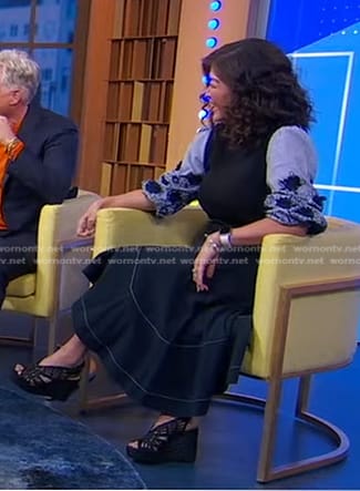 Juju’s denim skirt on Good Morning America