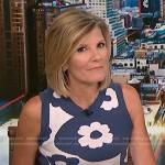 Kate’s blue and white floral vest on NBC News Daily
