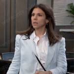 Kristina’s light blue blazer on General Hospital