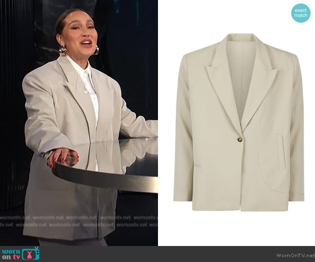 LA Voute Le Sport Blazer worn by Adrienne Houghton on E! News