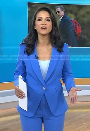 Laura’s blue blazer and pants on Today