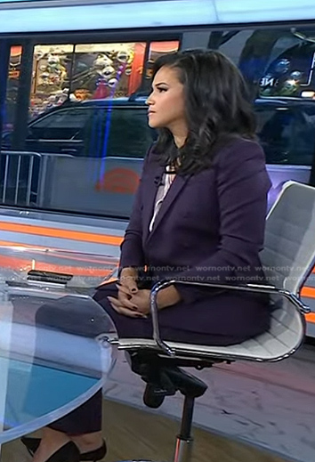 Laura’s purple double breasted blazer on Today