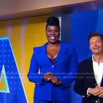 Leslie Jones’s blue pant suit on Good Morning America