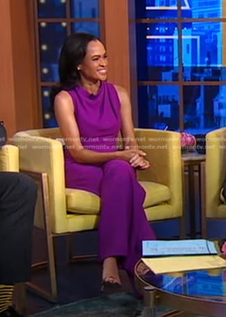 Linsey’s purple jumpsuit on Good Morning America