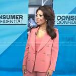 Lisa Simonsen’s pink pant suit on Today