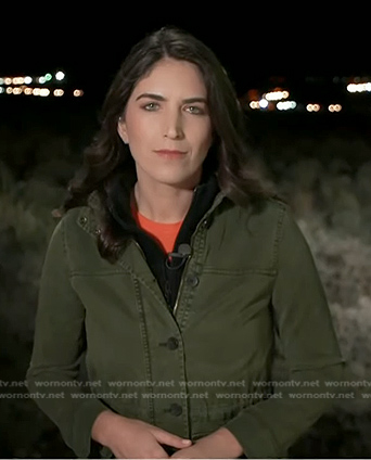 Liz Kreutz’s green utility jacket on Today