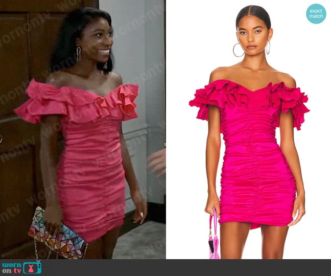 Lovers and Friends Nikolina Dress worn by Trina Robinson (Tabyana Ali) on General Hospital