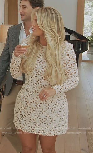 Madison’s white eyelet mini dress on Southern Charm