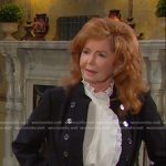 Maggie’s black military coat on Days of our Lives