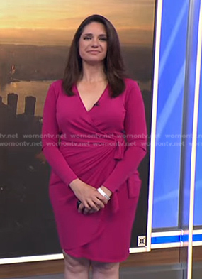 Maria’s pink wrap dress on Today