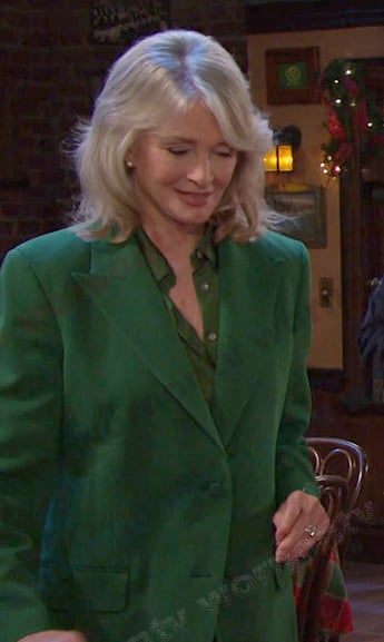 Marlena’s green blazer on Days of our Lives