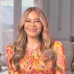 Mary’s yellow print confessional dress on The Real Housewives of Salt Lake City