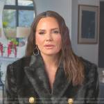 Meredith’s black fur blazer on The Real Housewives of Salt Lake City
